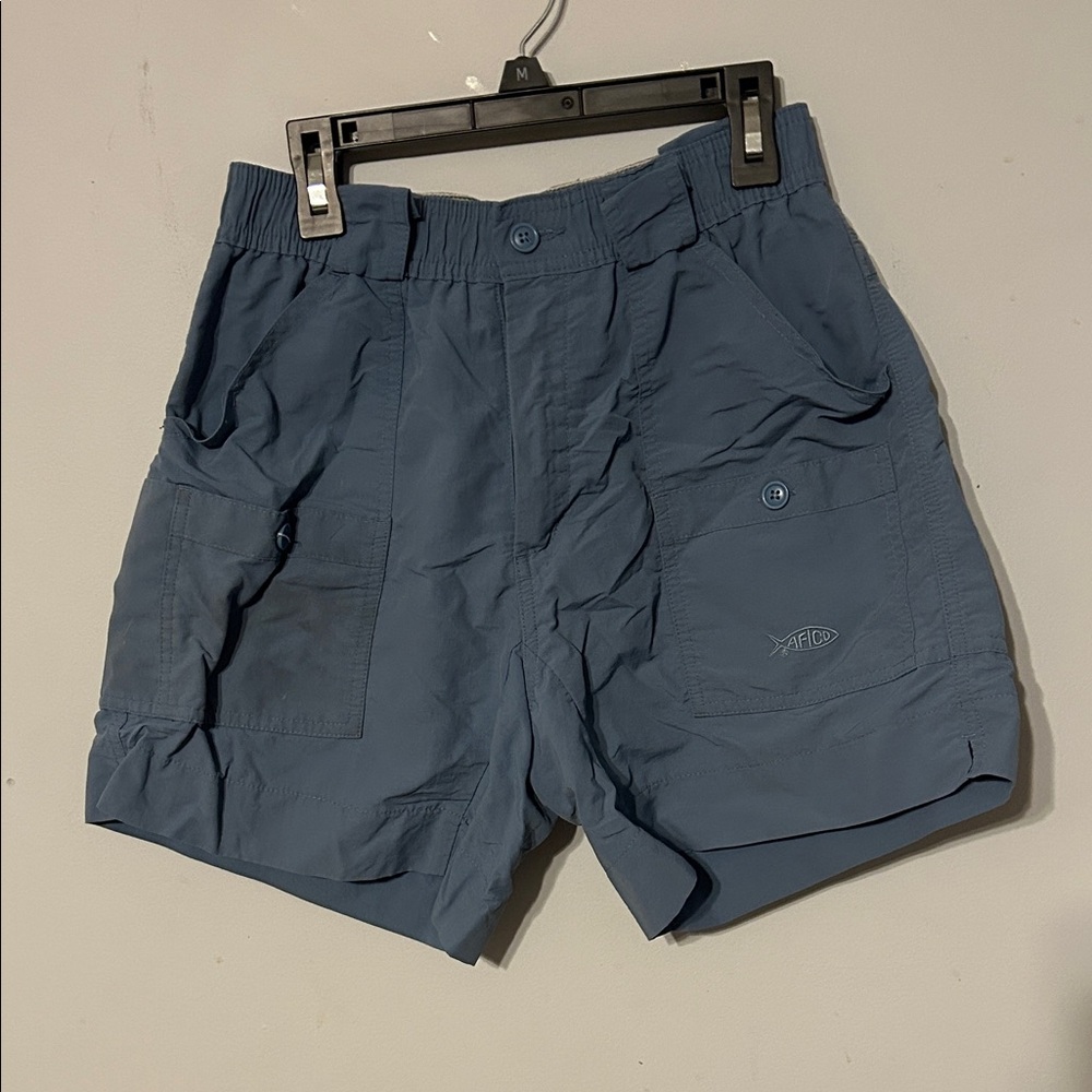 AFTCO Men's Cargo Shorts in Slate Blue
